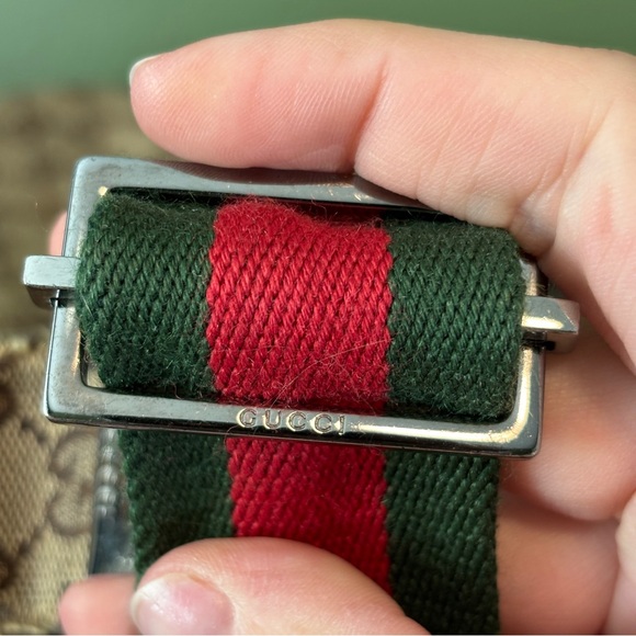 Gucci Vintage Beige and Brown GG Crossbody Bag - Picture 7 of 16